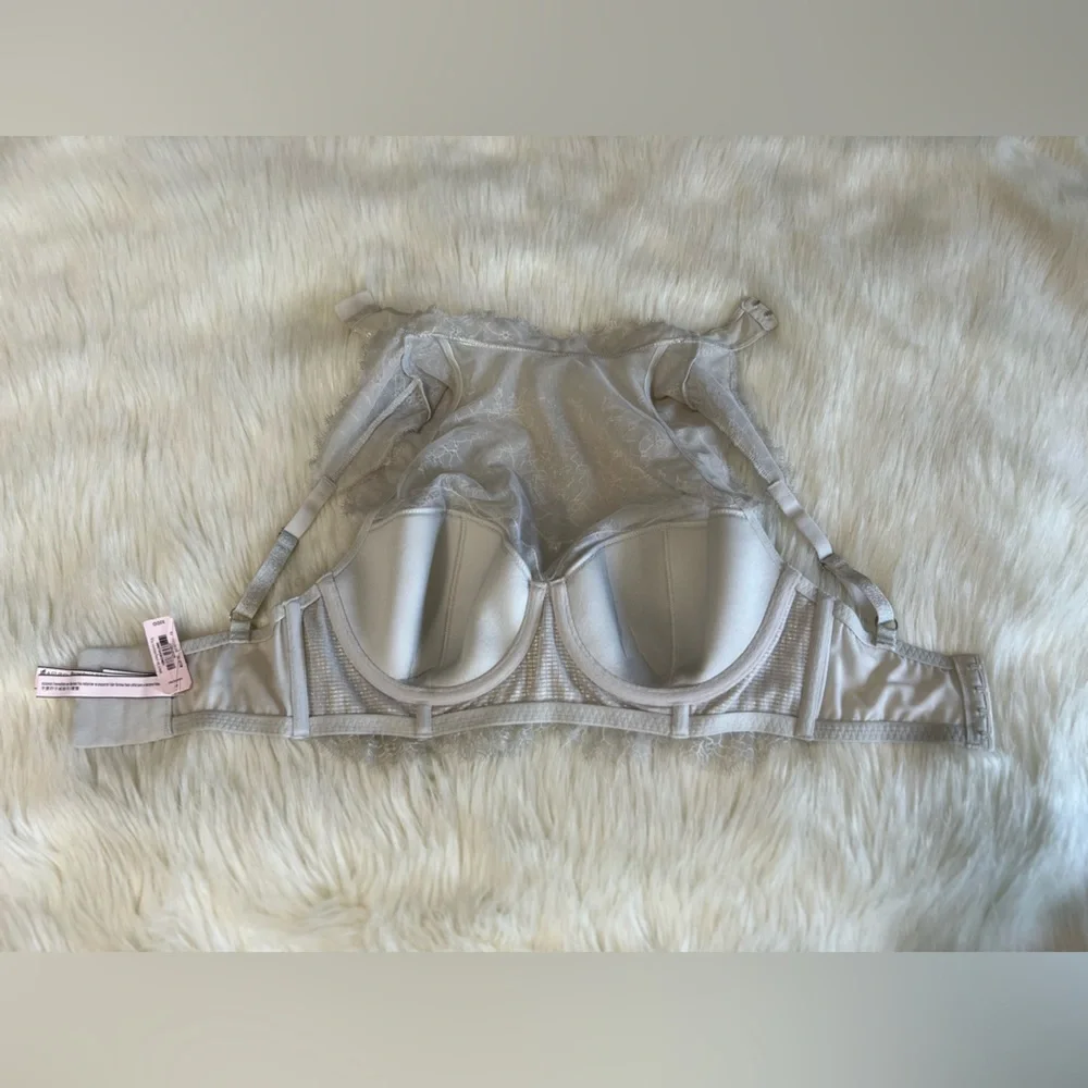 🆕 Victoria's Secret Dream Angels High Neck Chatilly Lace Demi Bra 32DD - Picture 8 of 8